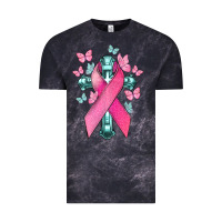Cloud Black Cancer Cross Cancer Awareness Vintage Tee - HowdyJamesFarm
