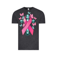 Vintage Black Cancer Cross Cancer Awareness Vintage Tee - HowdyJamesFarm