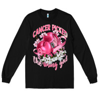 Black cancer picked the wrong girl Long Sleeve Tee - CowGirlArtShop