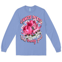 Colony Blue cancer picked the wrong girl Long Sleeve Tee - CowGirlArtShop