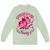 Matcha cancer picked the wrong girl Long Sleeve Tee - CowGirlArtShop