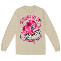 Mushroom cancer picked the wrong girl Long Sleeve Tee - CowGirlArtShop