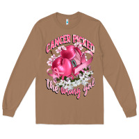 Toasted Coconut cancer picked the wrong girl Long Sleeve Tee - CowGirlArtShop