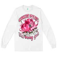 White cancer picked the wrong girl Long Sleeve Tee - CowGirlArtShop