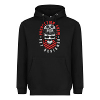 Black Production Crew Set Designer Movie Film Halloween Skull Heavyweight Hoodie - minhPixels