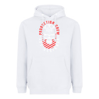 White Production Crew Set Designer Movie Film Halloween Skull Heavyweight Hoodie - minhPixels