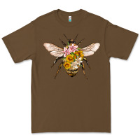 Cacao bee with flowers Premium Tee - Artiststas