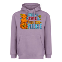 Lavender Autumn leaves and pumpkin please Heavyweight Hoodie - Artiststas