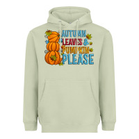Matcha Autumn leaves and pumpkin please Heavyweight Hoodie - Artiststas