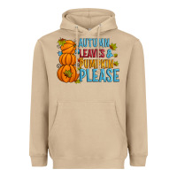 Mushroom Autumn leaves and pumpkin please Heavyweight Hoodie - Artiststas