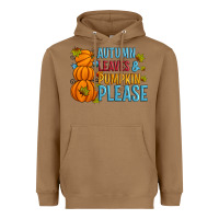 Toasted Coconut Autumn leaves and pumpkin please Heavyweight Hoodie - Artiststas