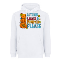 White Autumn leaves and pumpkin please Heavyweight Hoodie - Artiststas