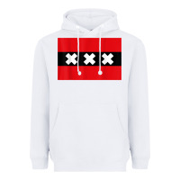 White amsterdam flag souvenir heritage travel gift t shirt Heavyweight Hoodie - minhPixels