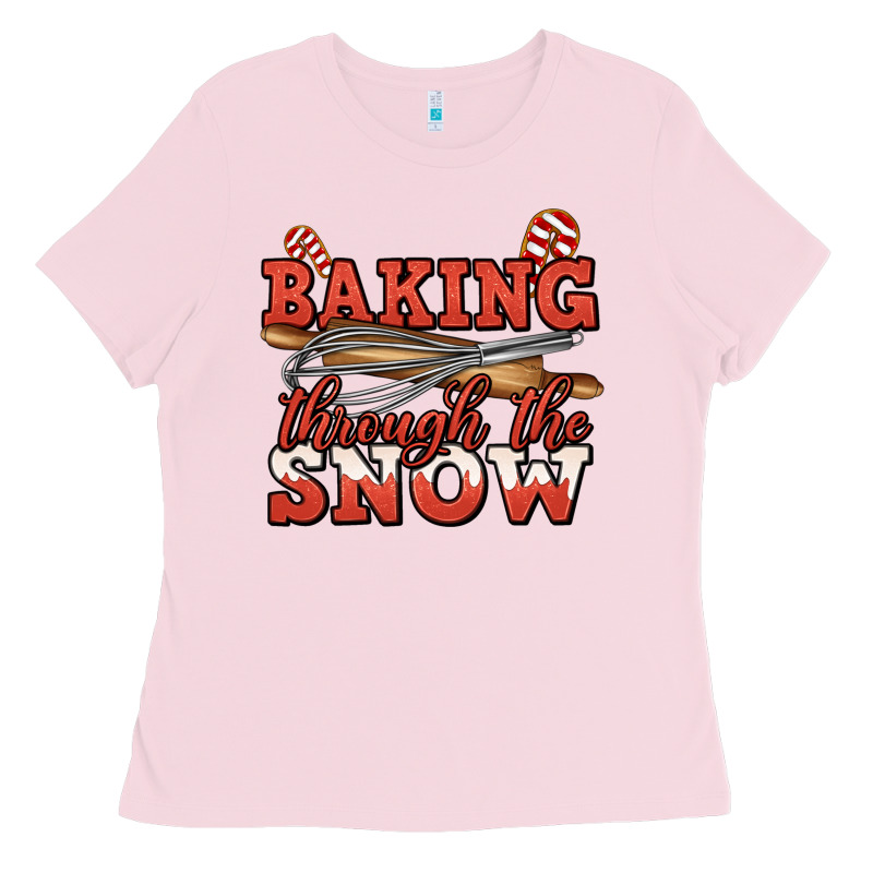 Baking Through The Snow Christmas Ladies Tee by Jasminsmagicworld | Teevron