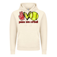 Vintage Artic Peace love Softball Vintage Hoodie - HowdyJamesFarm