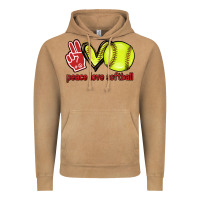 Vintage Camel Peace love Softball Vintage Hoodie - HowdyJamesFarm
