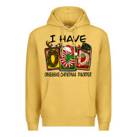 Antique Gold I Have Obsessive Christmas Disorder Premium Hoodie - FaDigitalArtStudio