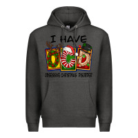 Charcoal Heather I Have Obsessive Christmas Disorder Premium Hoodie - FaDigitalArtStudio