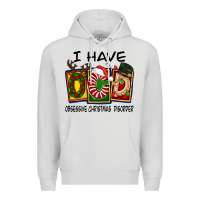 Dove Grey I Have Obsessive Christmas Disorder Premium Hoodie - FaDigitalArtStudio