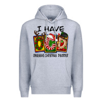 Heather Grey I Have Obsessive Christmas Disorder Premium Hoodie - FaDigitalArtStudio