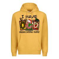 Mustard I Have Obsessive Christmas Disorder Premium Hoodie - FaDigitalArtStudio