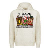 Oatmeal Heather I Have Obsessive Christmas Disorder Premium Hoodie - FaDigitalArtStudio