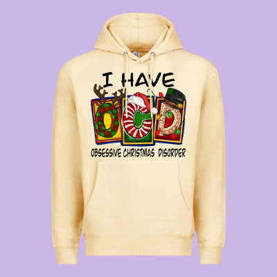 I Have Obsessive Christmas Disorder Premium Hoodie Designed By Fadigitalartstudio