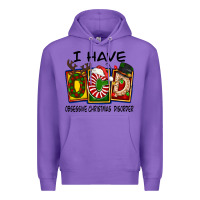 Purple I Have Obsessive Christmas Disorder Premium Hoodie - FaDigitalArtStudio