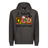 Smoke I Have Obsessive Christmas Disorder Premium Hoodie - FaDigitalArtStudio