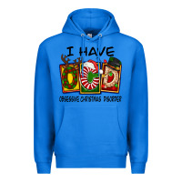 True Royal I Have Obsessive Christmas Disorder Premium Hoodie - FaDigitalArtStudio