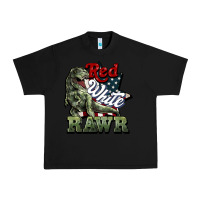 Black Red white rawr 4th of july Urban Heavy Tee - HowdyJamesFarm