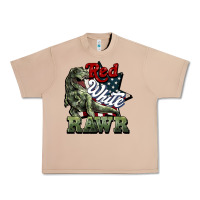 Burro Red white rawr 4th of july Urban Heavy Tee - HowdyJamesFarm