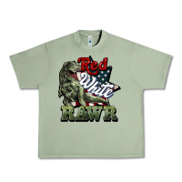 Red White Rawr 4th Of July Urban Heavy Tee | Teevron