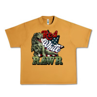 Peanut Butter Red white rawr 4th of july Urban Heavy Tee - HowdyJamesFarm