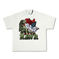 Pistachio Red white rawr 4th of july Urban Heavy Tee - HowdyJamesFarm