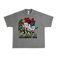 Tornado Red white rawr 4th of july Urban Heavy Tee - HowdyJamesFarm