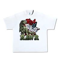 White Red white rawr 4th of july Urban Heavy Tee - HowdyJamesFarm