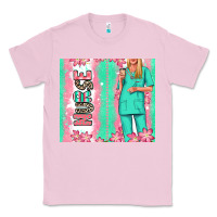 Bubblegum Pink nurse  blonde woman Classic Tee - RanaPortraitStore