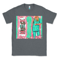 Charcoal Heather nurse  blonde woman Classic Tee - RanaPortraitStore