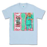 Dusty Blue nurse  blonde woman Classic Tee - RanaPortraitStore