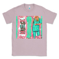 Lilac nurse  blonde woman Classic Tee - RanaPortraitStore