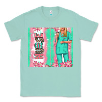 Seafoam nurse  blonde woman Classic Tee - RanaPortraitStore
