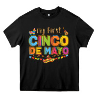 Black my first cinco de mayo Heavy Core Tee - LillyAllenDesigns