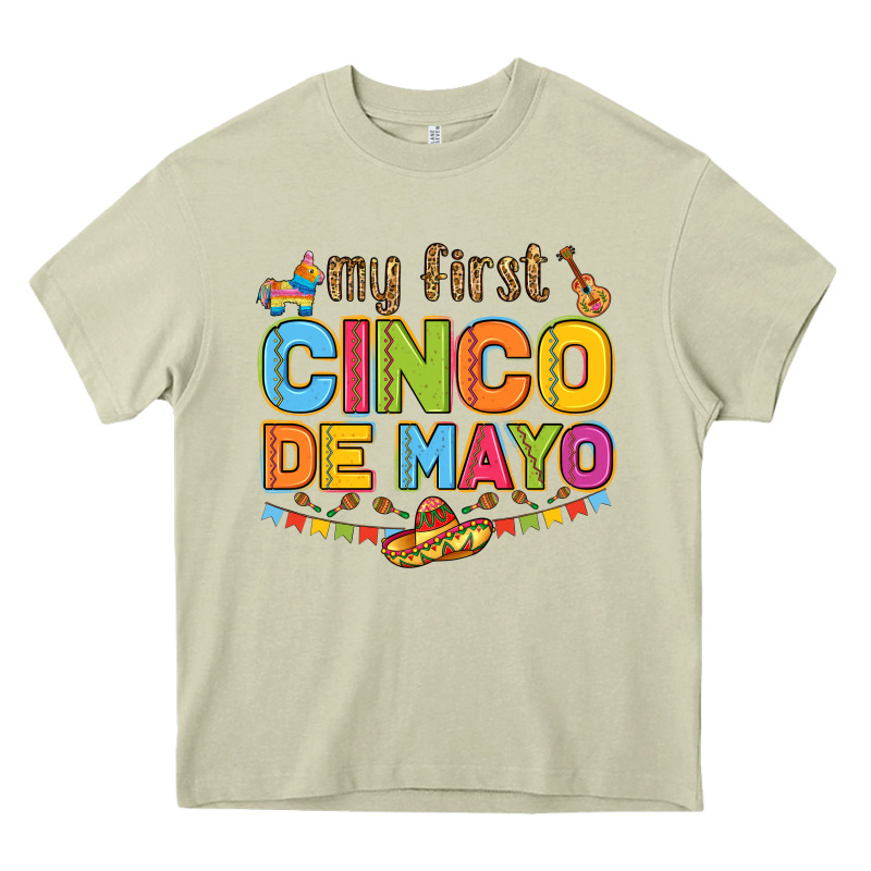 My First Cinco De Mayo Heavy Core Tee by LillyAllenDesigns | Teevron