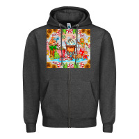 Charcoal Heather christmas coffee class Zipper Hoodie - CowhideDigitalArt