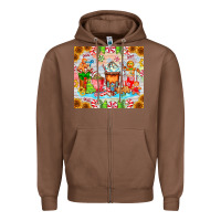 Chestnut christmas coffee class Zipper Hoodie - CowhideDigitalArt