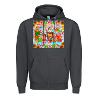 Smoke christmas coffee class Zipper Hoodie - CowhideDigitalArt