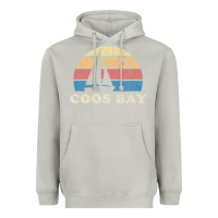 Moon Dust Coos Bay Or Vintage Sailboat 70S Throwback Sunset Heavyweight Hoodie - minhPixels