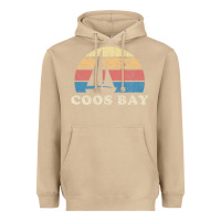 Mushroom Coos Bay Or Vintage Sailboat 70S Throwback Sunset Heavyweight Hoodie - minhPixels