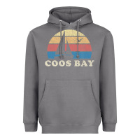 Storm Coos Bay Or Vintage Sailboat 70S Throwback Sunset Heavyweight Hoodie - minhPixels
